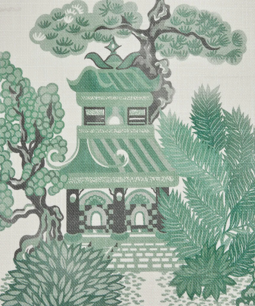 Papel Pintado Floating Palace Twill Linen Jade de Gastón y Daniela – imagen principal