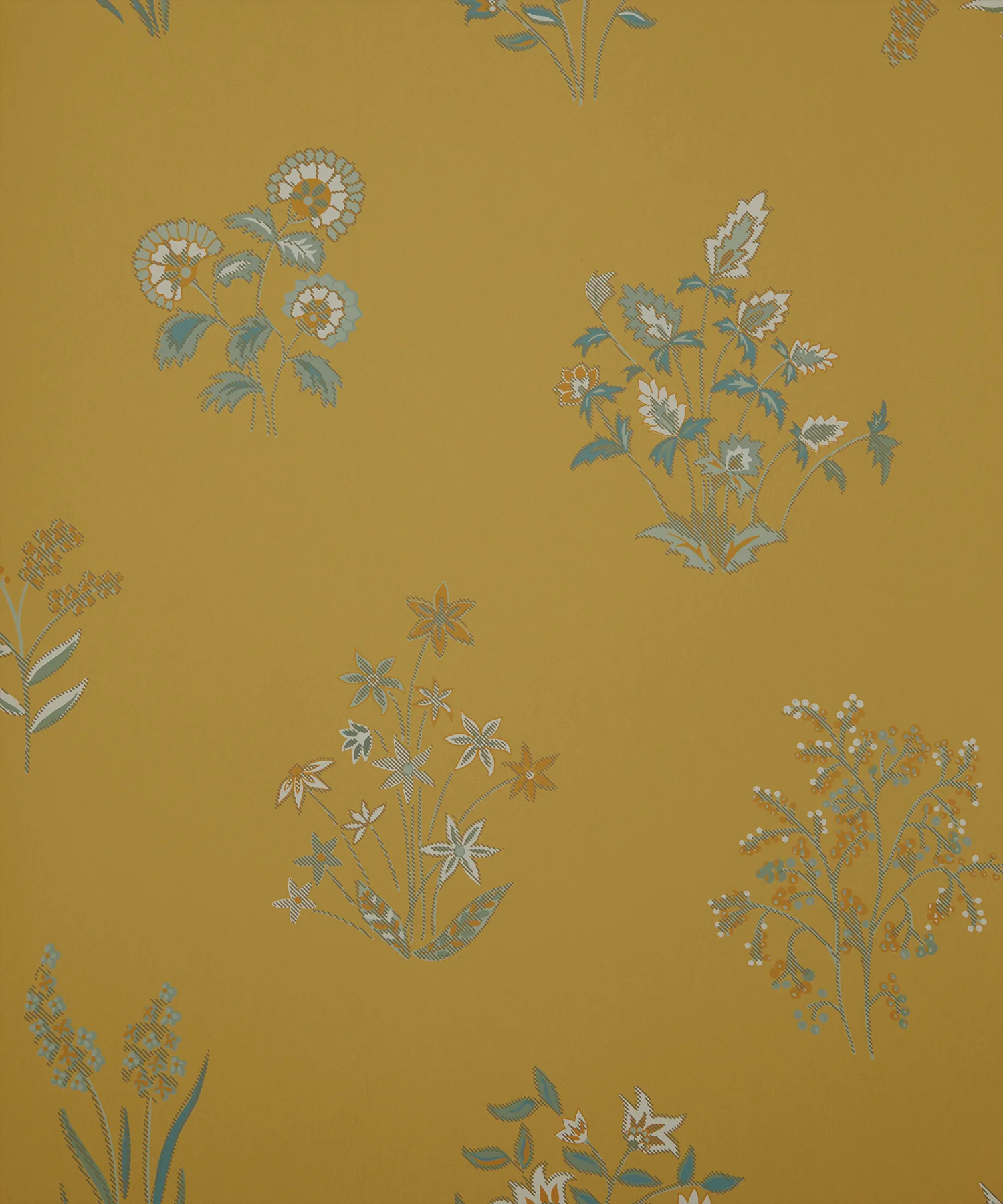 Papel Pintado Sheperdly Bouquet Yarrow de Gastón y Daniela – vista plana