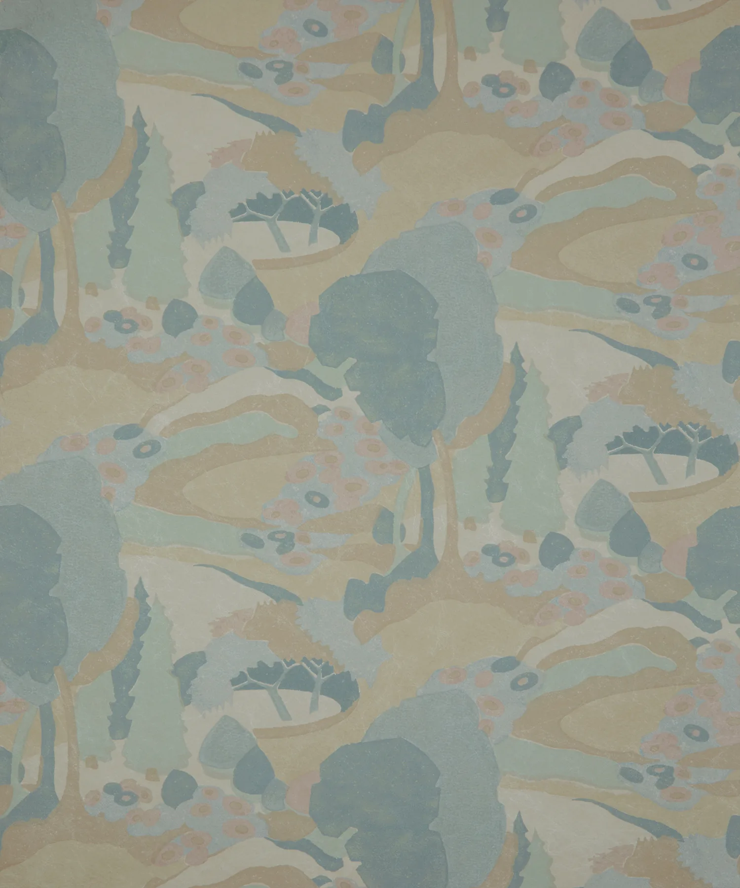 Papel Pintado Autumn Landscape Flax Flower de Gastón y Daniela – vista plana