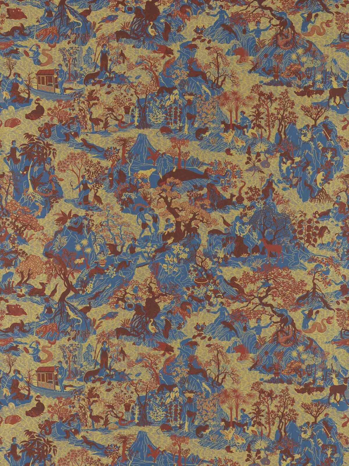 Papel Pintado Avalonis Como Blue/Koi de Gastón y Daniela – imagen principal