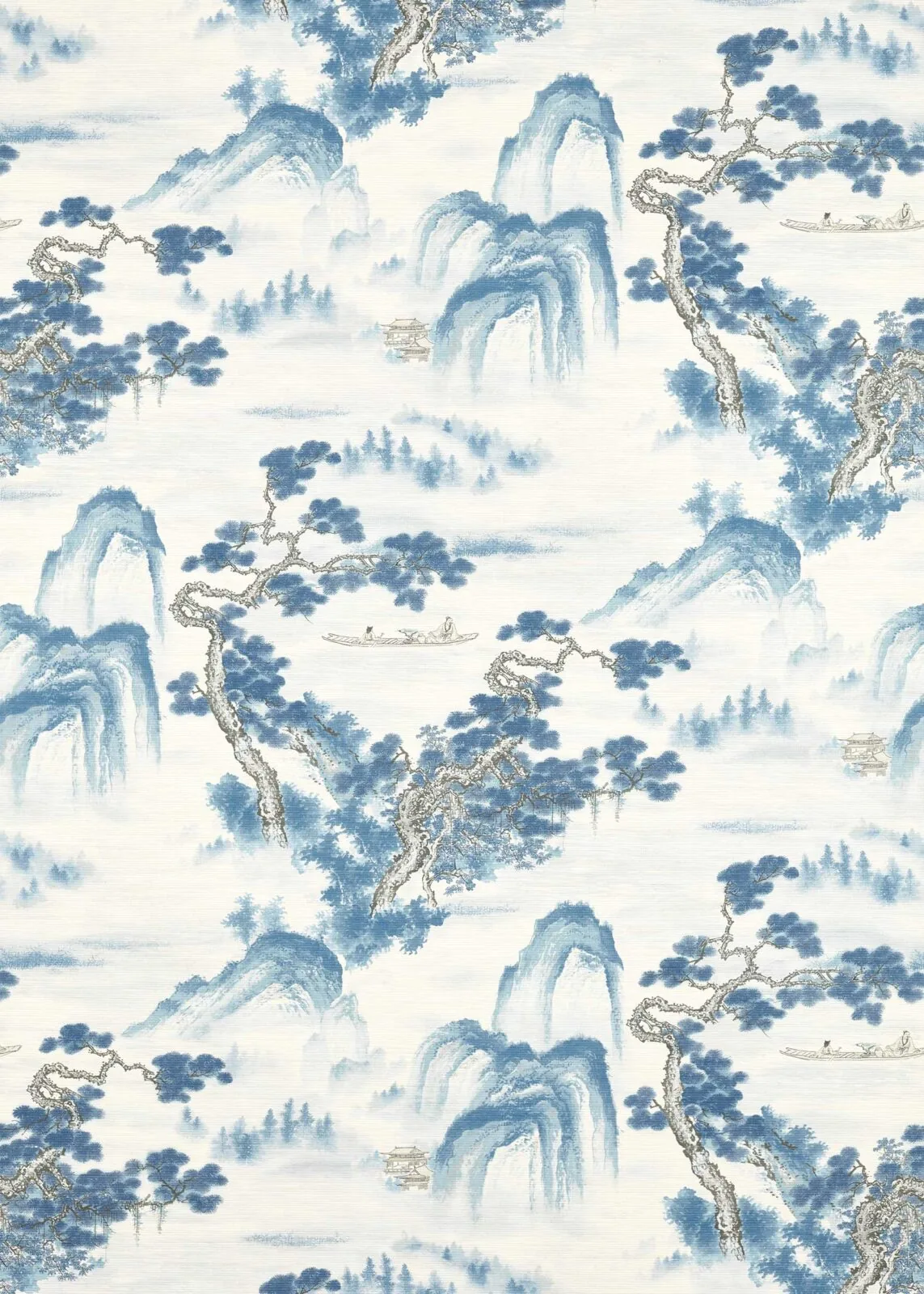Papel Pintado Floating Mountains Indigo de Gastón y Daniela – imagen principal