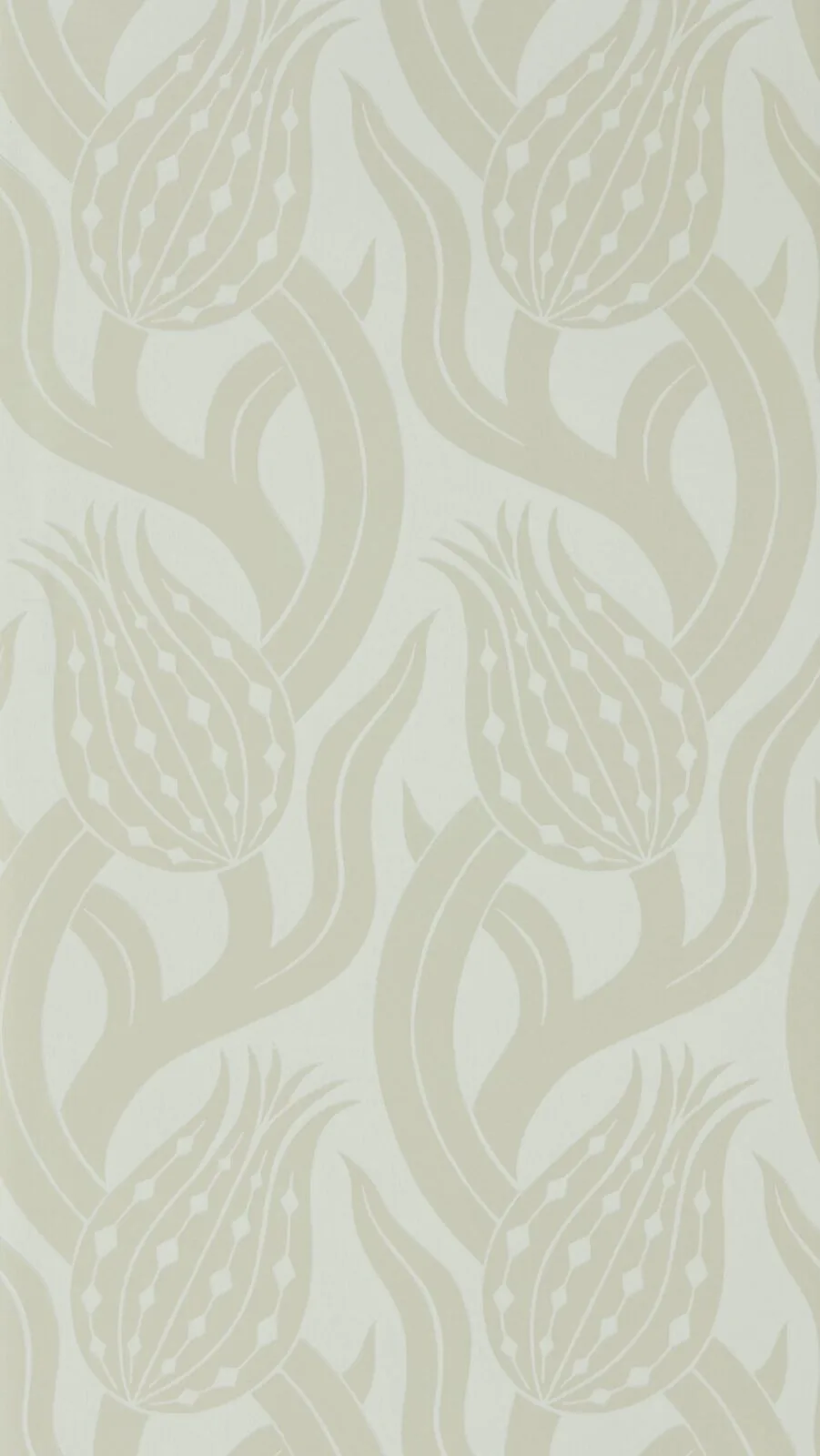 Papel Pintado Persian Tulip Silver de Gastón y Daniela – imagen principal